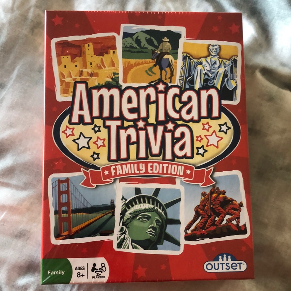 American trivia family edition, family board game